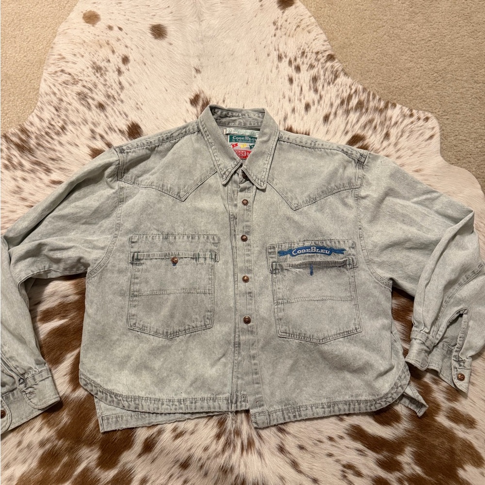 vintage retro style “code bleu” l